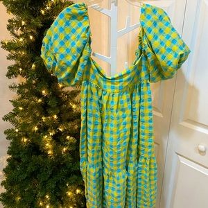 Zara Balloon Sleeve Maxi